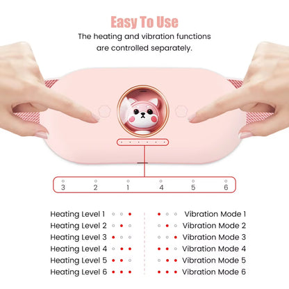 Menstrual Heating Self Massage Heat Period Pain Relief Portable Heating Pad Warming Belt Thermal Massager Stomach Heating Belt