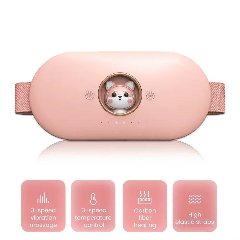 Menstrual Heating Self Massage Heat Period Pain Relief Portable Heating Pad Warming Belt Thermal Massager Stomach Heating Belt